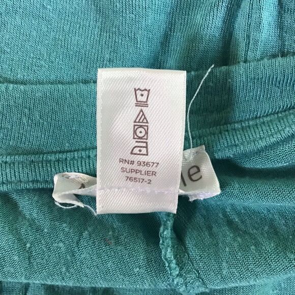 Ambrielle T Shirt Sz L Teal Green Lightweight Good Vibes Graphic Inspiration - Picture 6 of 6